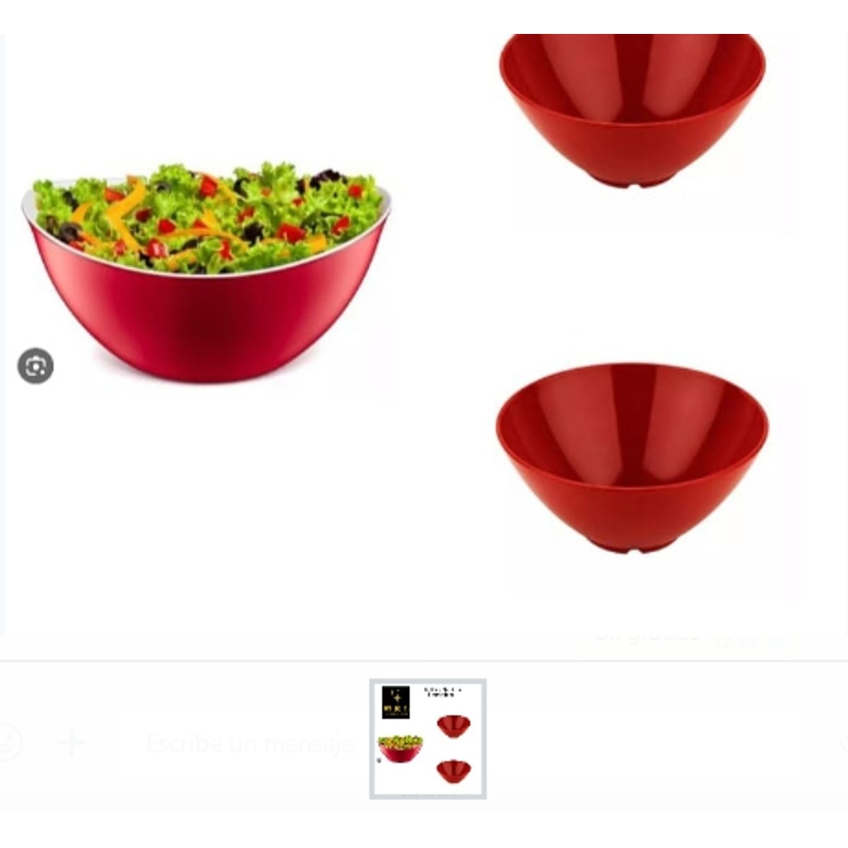 GENERICO - Bolw De Plastico Ensaladera Cocina Colores Surtidos