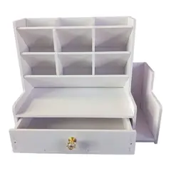 GENERICO - Organizador de escritorio 9 compartimientos y 1 cajón