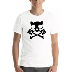 ROLY - Polera Hombre Calavera Skull Cat Hombre