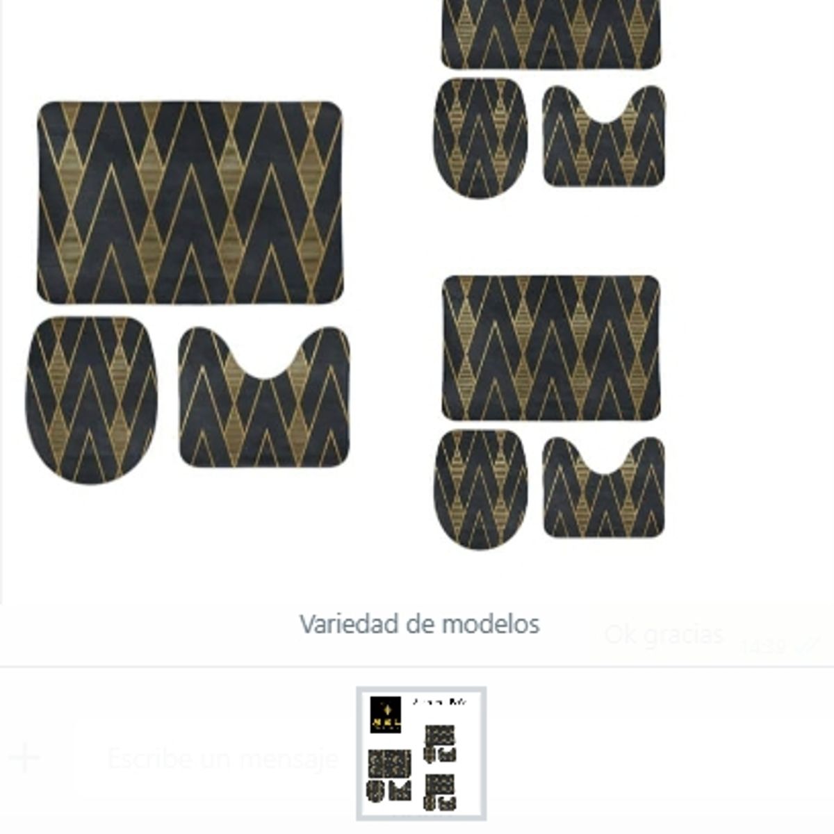 GENERICO - Set Para El Baño Alfombra Variedad De Modelos