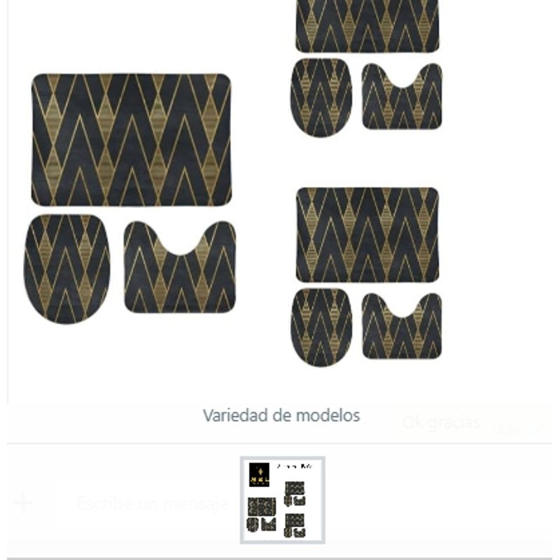 GENERICO - Set Para El Baño Alfombra Variedad De Modelos