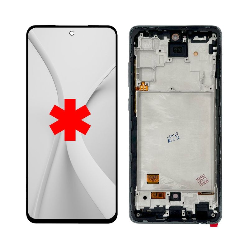 GENERICO - Pantalla Compatible con Samsung Galaxy A72 Oled Calidad Premium