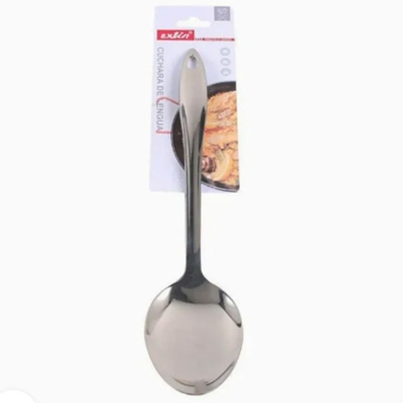 GENERICO - Cuchara Lisa Para Remover Retirar Alimentos Cocidos