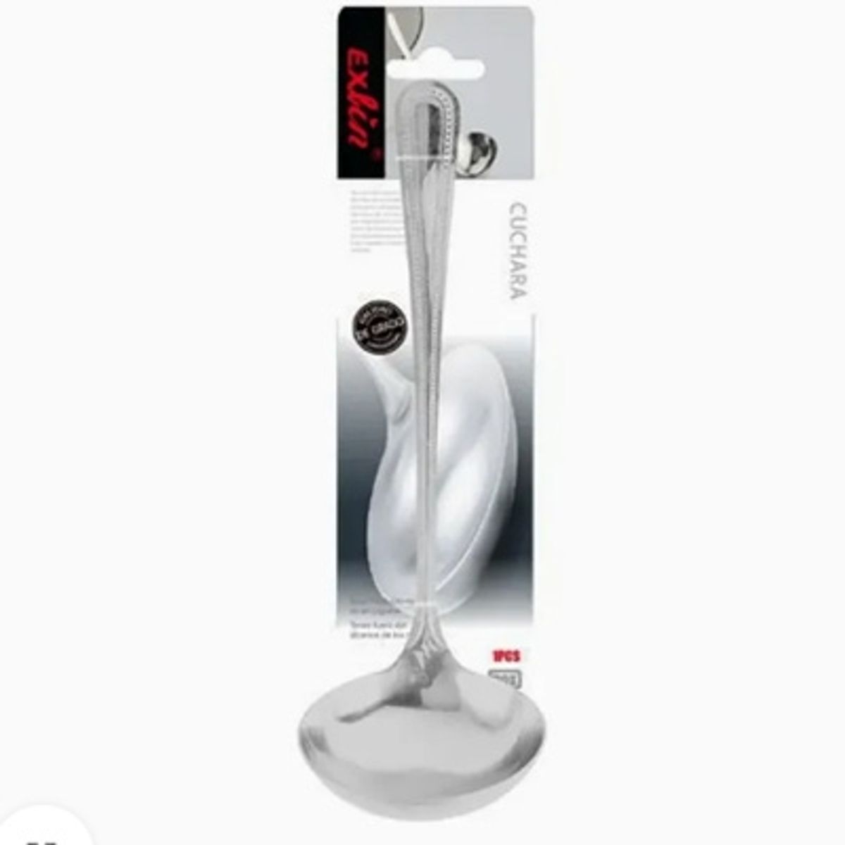 GENERICO - Cuchara Metálica de Sopa 28x9cm