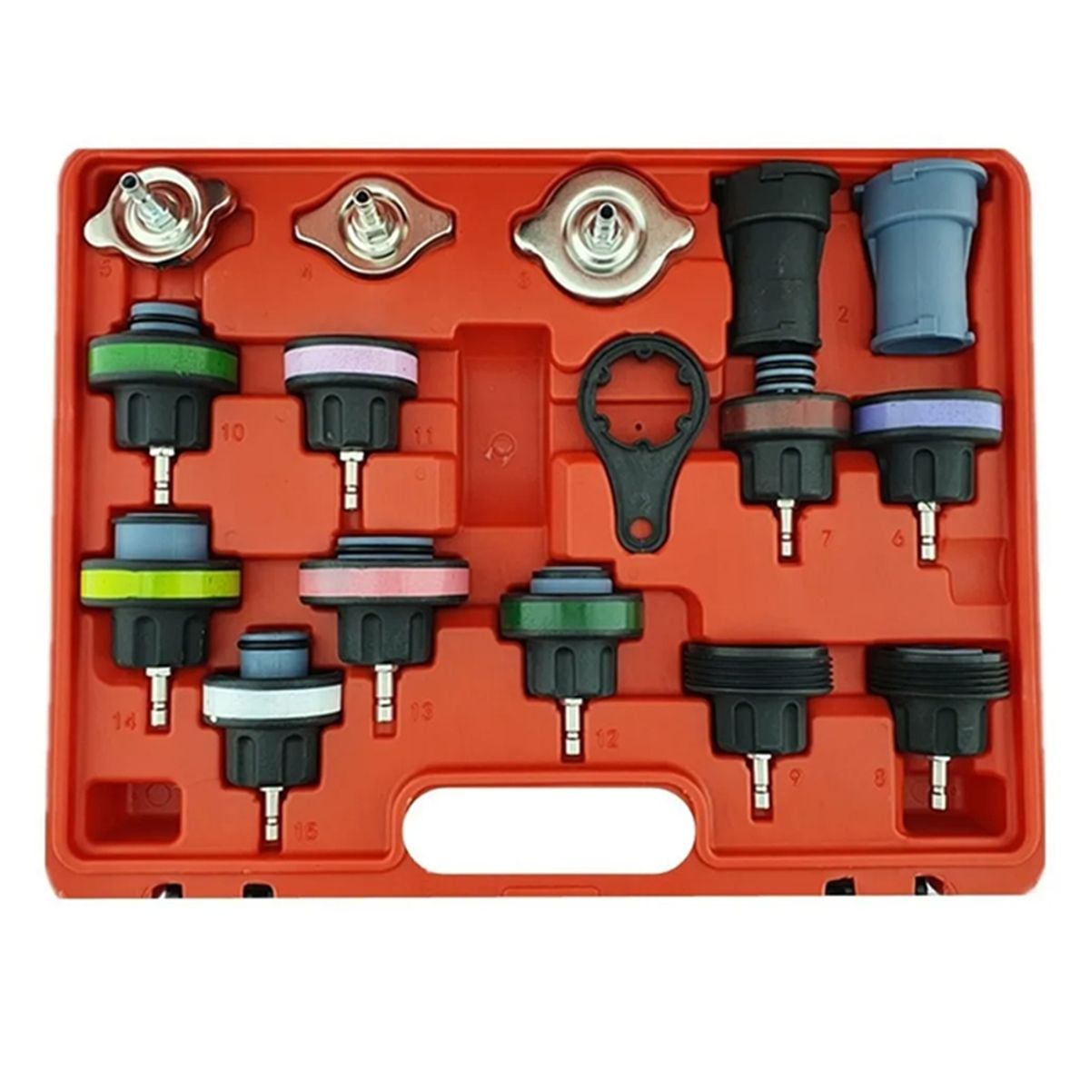 GENERICO - Probador Dectector Tester Fuga Presion Radiador Universal