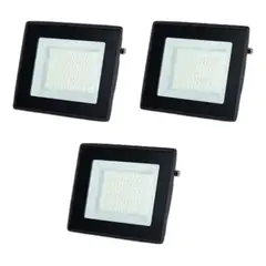 STANFORD - Foco Proyector Area Led 50w Eco Seguridad Exterior Pack 3