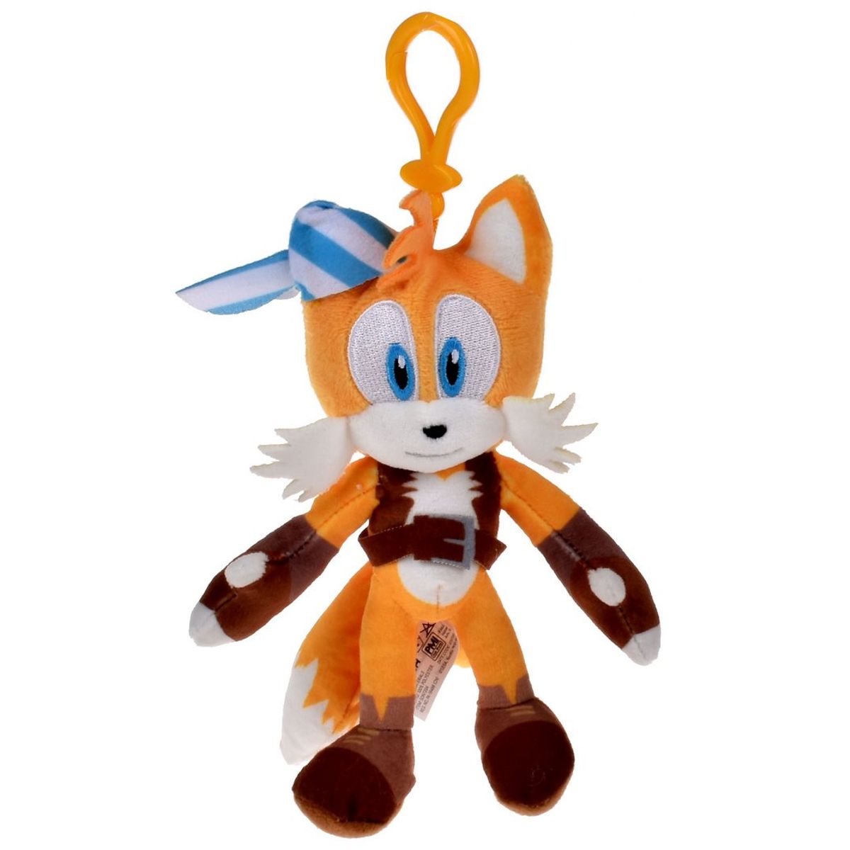 SONIC - Peluche Sonic colección Tails con clip para colgar
