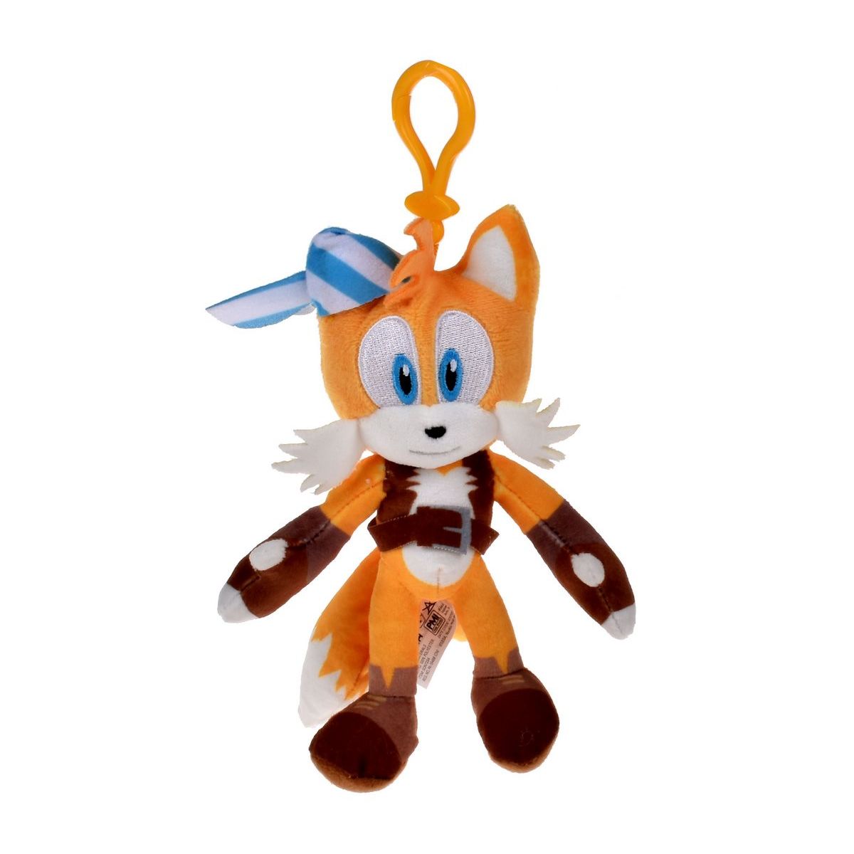 SONIC - Peluche Sonic colección Tails con clip para colgar