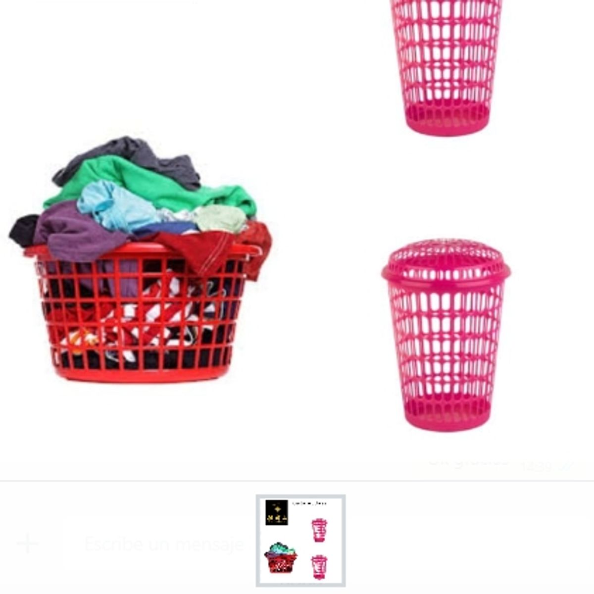 GENERICO - Cesta De Colores De Ropa Colores Surtidos