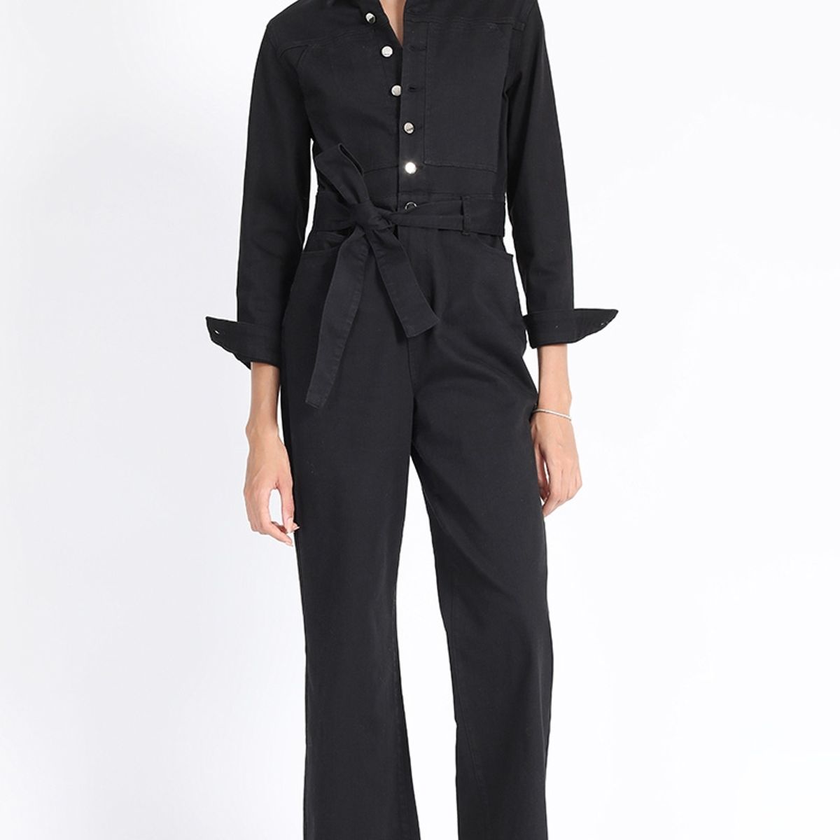 LIOLA - Enterito Recto Cargo, Negro Liola