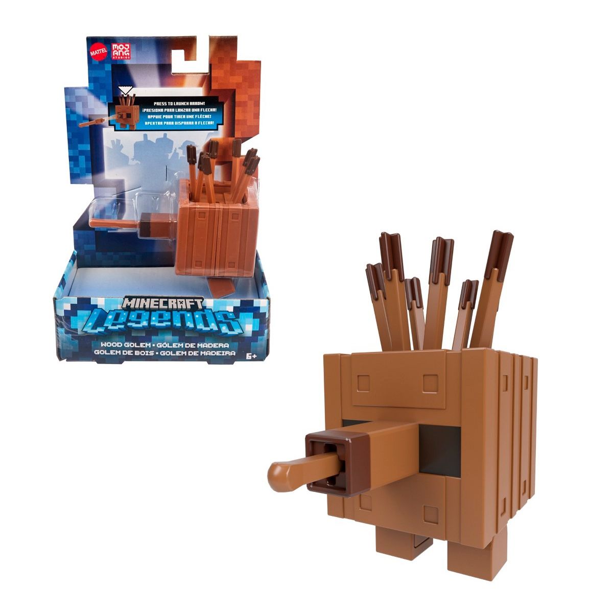 MINECRAFT - Minecraft Legends Fidget 8Cm - Golem De Madera
