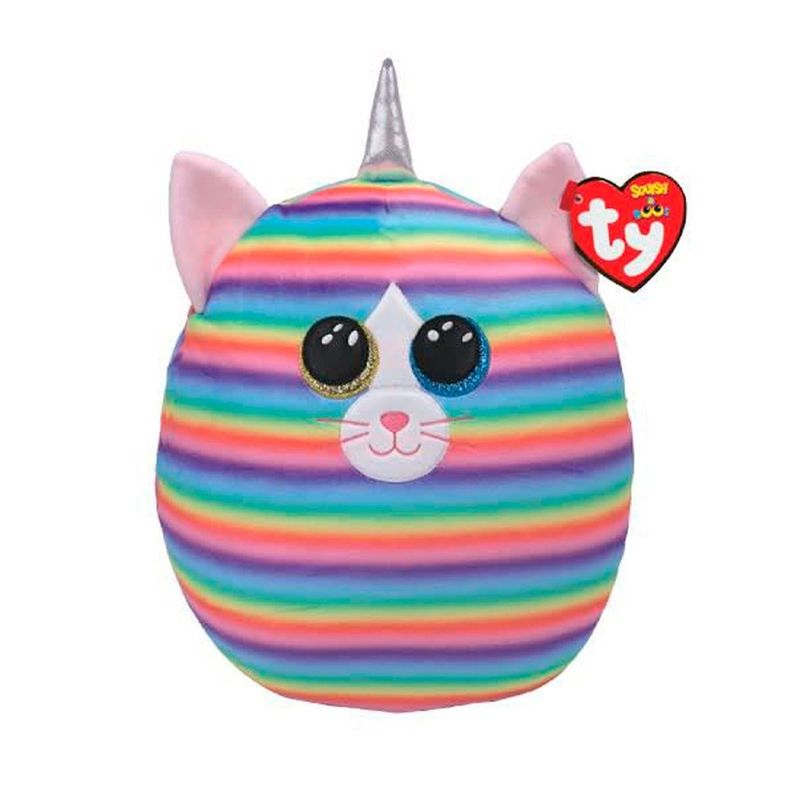 ANSALDO - Ty Squish-A-Boos Heather Gato Arcoiris Regular