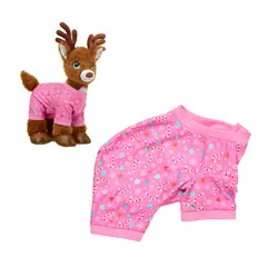 BUILD A BEAR - Pijama rosado dulces navideños para peluche