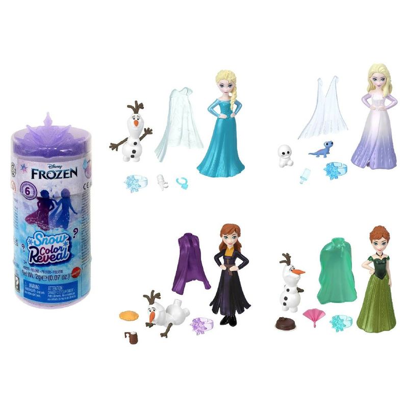 FROZEN - Muñeca Disney Frozen Snow Color Reveal sorpresa temática