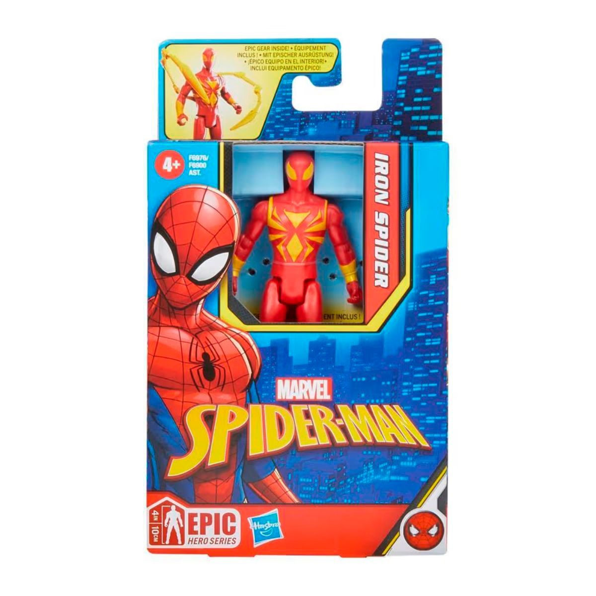 MARVEL - Figura de acción Spiderman 10 cm Iron Spider con accesorios