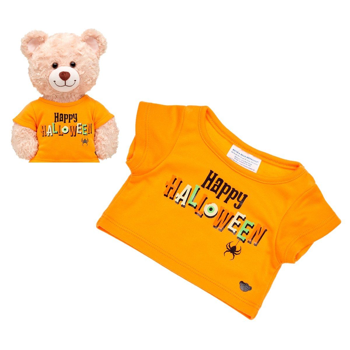 BUILD A BEAR - Polera Naranja Happy Hw Build-A-Bear
