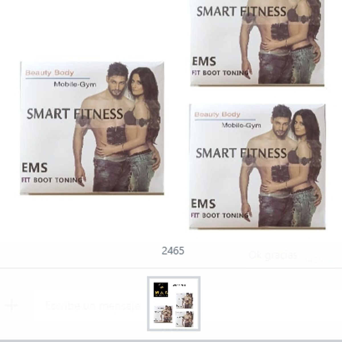 GENERICO - Parche Electrofisico Abdominal Smart Fitness Para Unisex