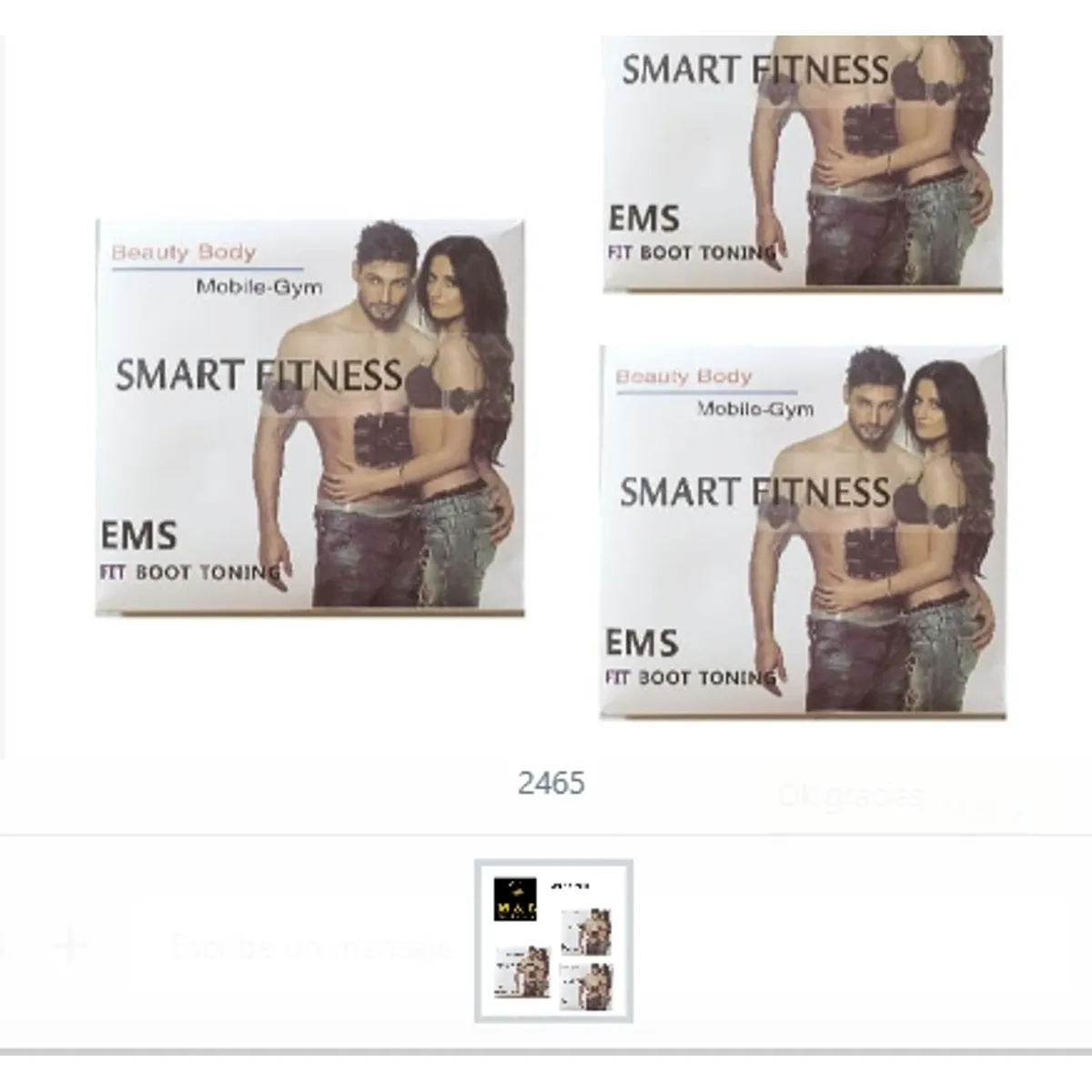 GENERICO - Parche Electrofisico Abdominal Smart Fitness Para Unisex