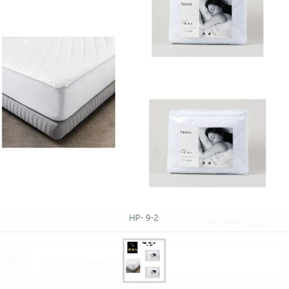 GENERICO - Cubre Colchón 1.5 Plaza HP- 9-2 Colores Surtidos