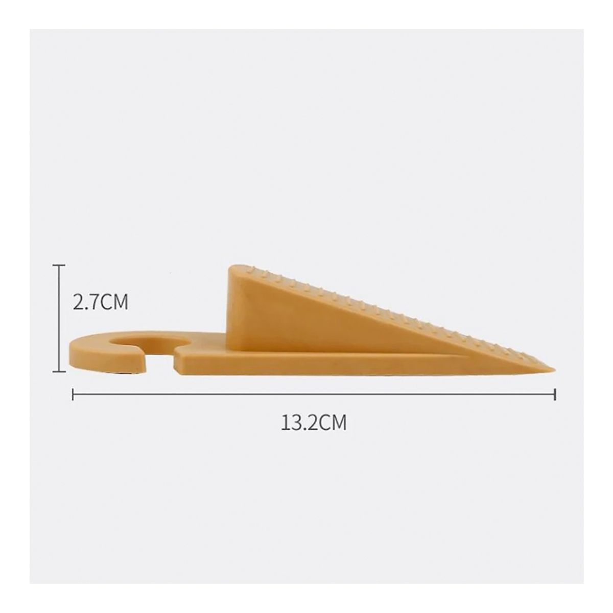 GENERICO - Set 2 Topes Para Puertas A Piso Tipo Cuña Traba Puerta