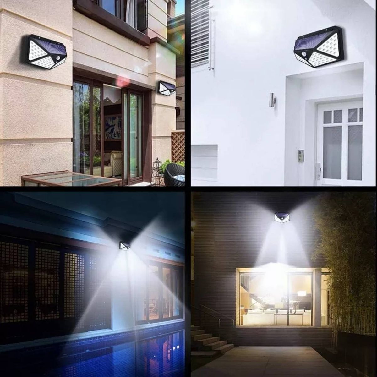 GENERICO - Foco Led Solar De Exterior Con Sensor De Movimiento 100 Led