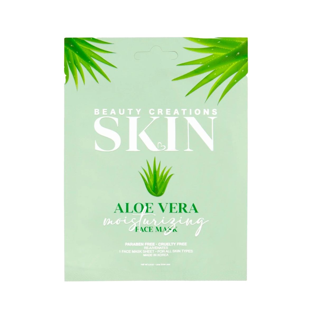 BEAUTY CREATIONS - Mascarilla hidratante de aloe vera - Beauty Creations