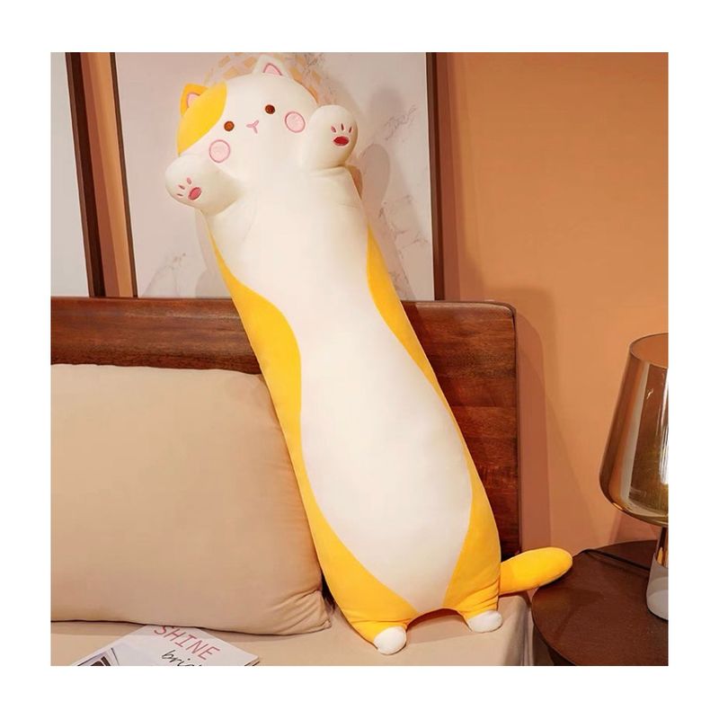 GENERICO - Peluche Almohada Gatito Kawaii- 62 Cms- Adultos Y Niños