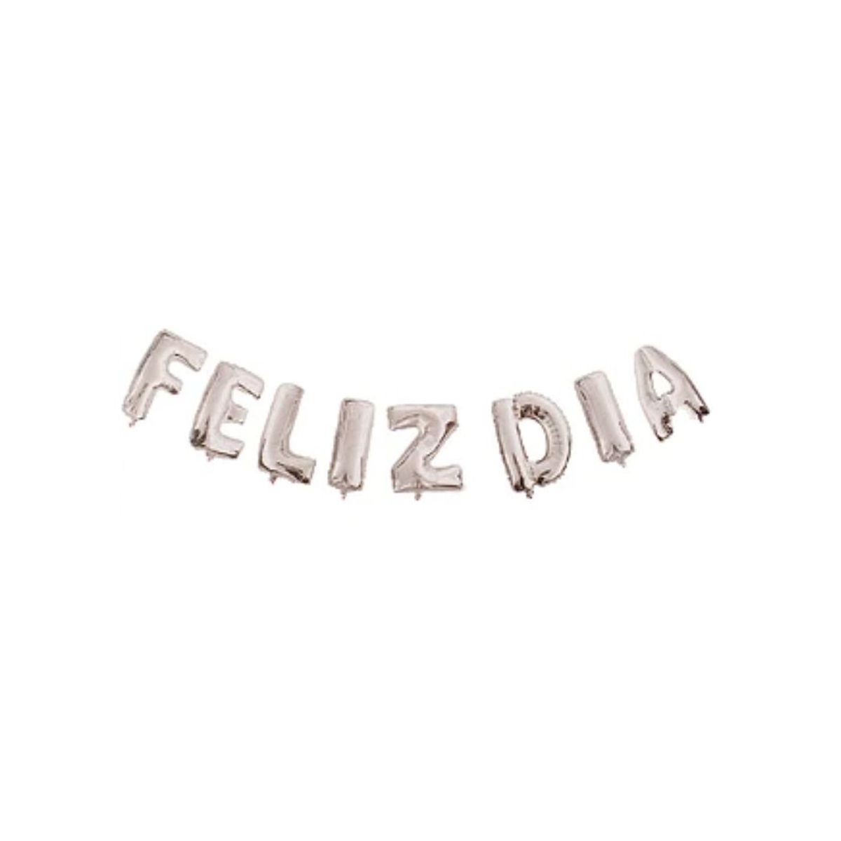 GENERICO - Globo Feliz Dia Plata 16 Pulgadas