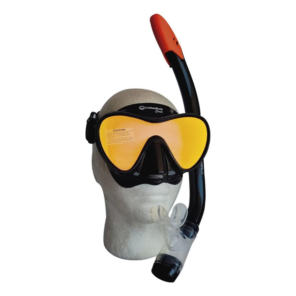 AQUASPORT - Kit Mascara Snorkel Profesional Ajustable X-ray Visión