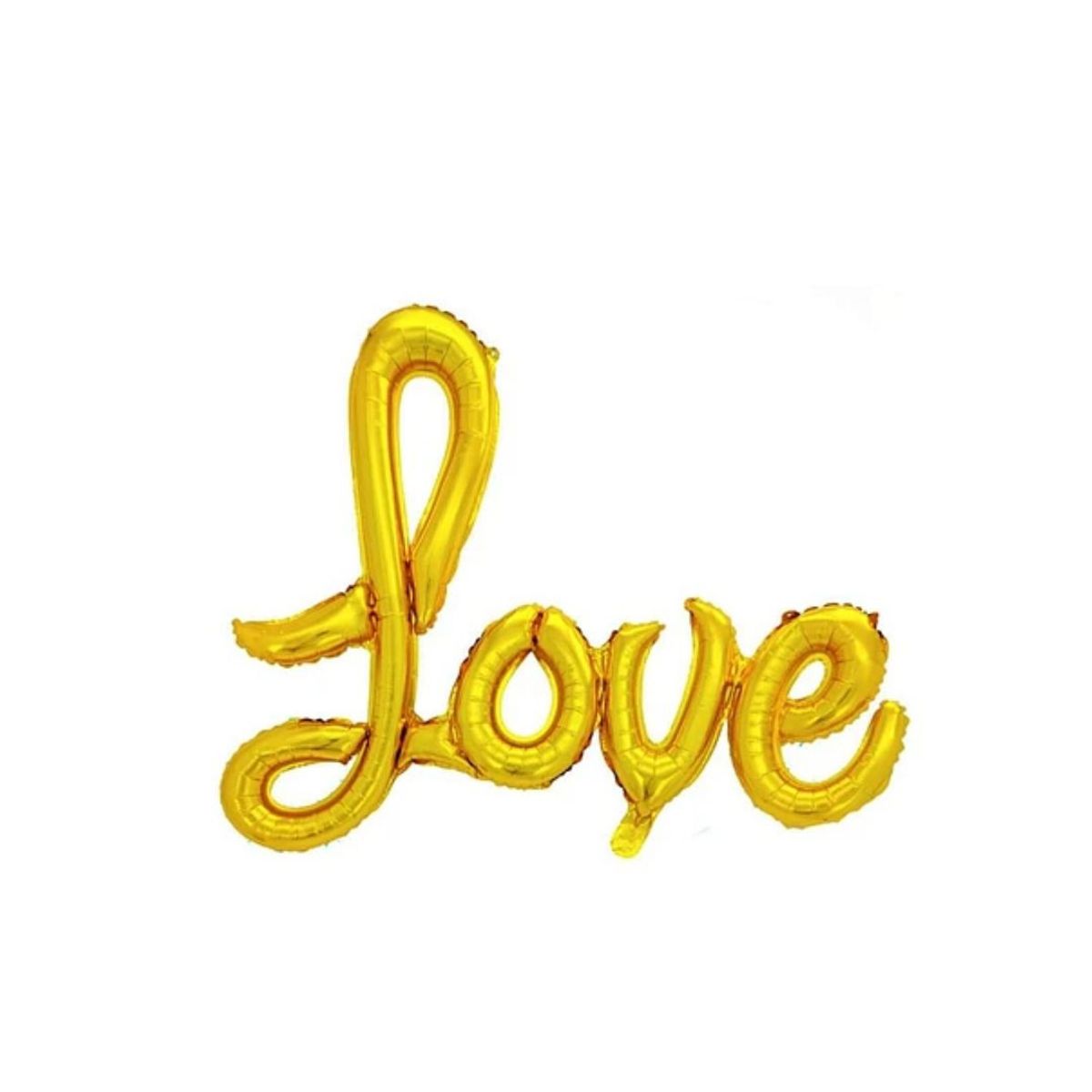 GENERICO - Globo Metálico Love Dorado 78x101cm
