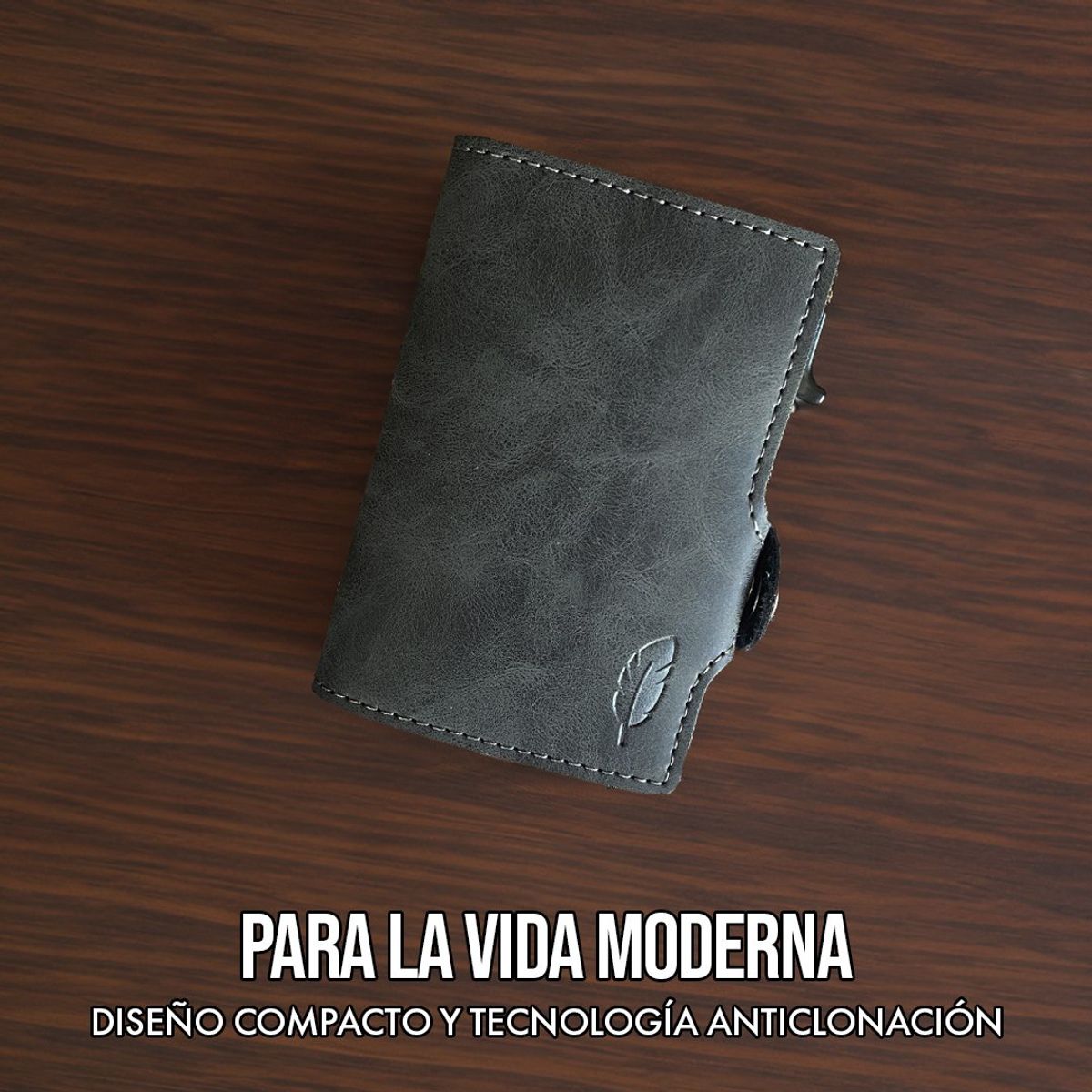 PARDAL - Billetera Pardal inteligente con tarjetero Protección anticlonación