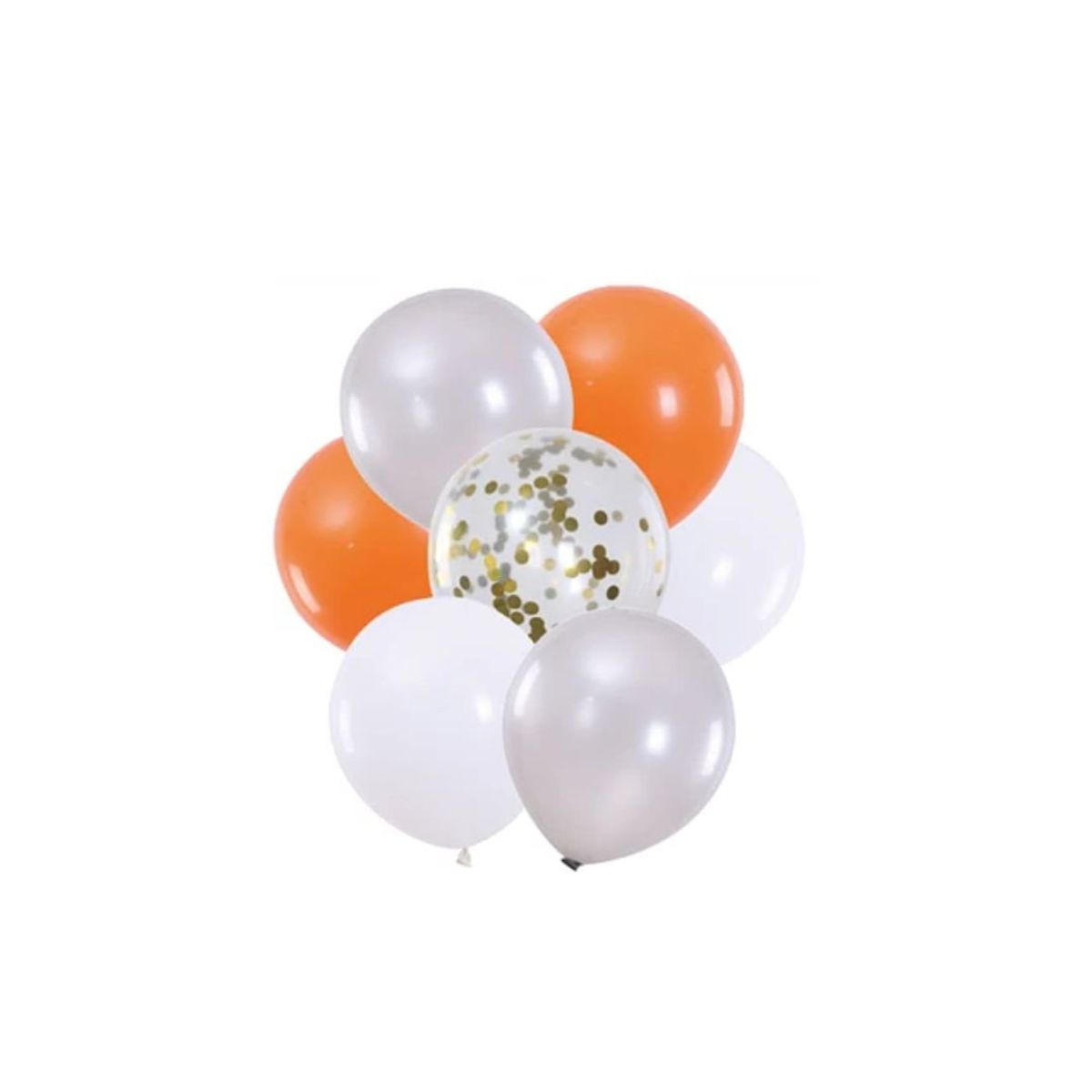 GENERICO - Set De Globos Anaranjado 7pcs