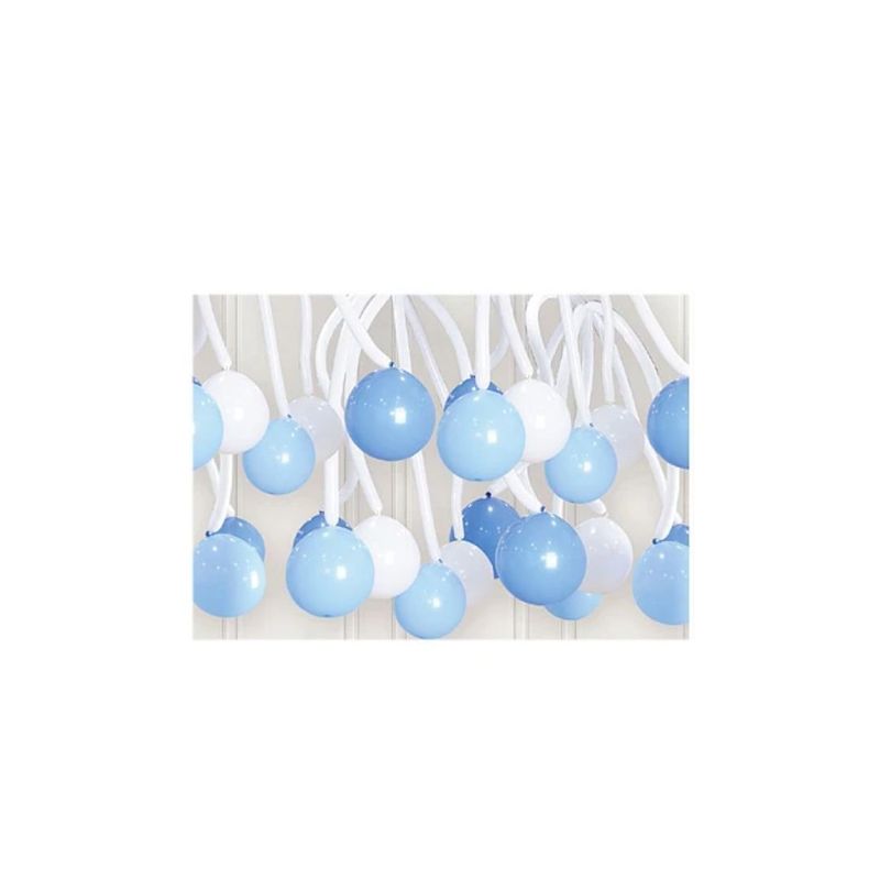 GENERICO - Set De Globos De Latex Celeste 12 Pcs