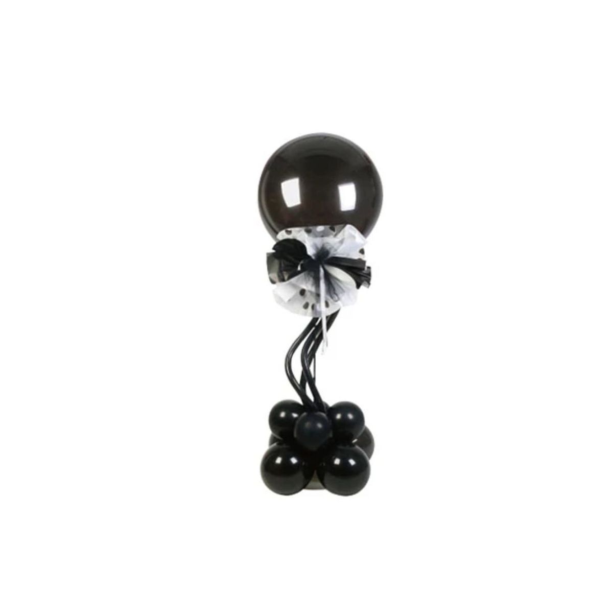 GENERICO - Set De Globos Con Base Negro 150cm