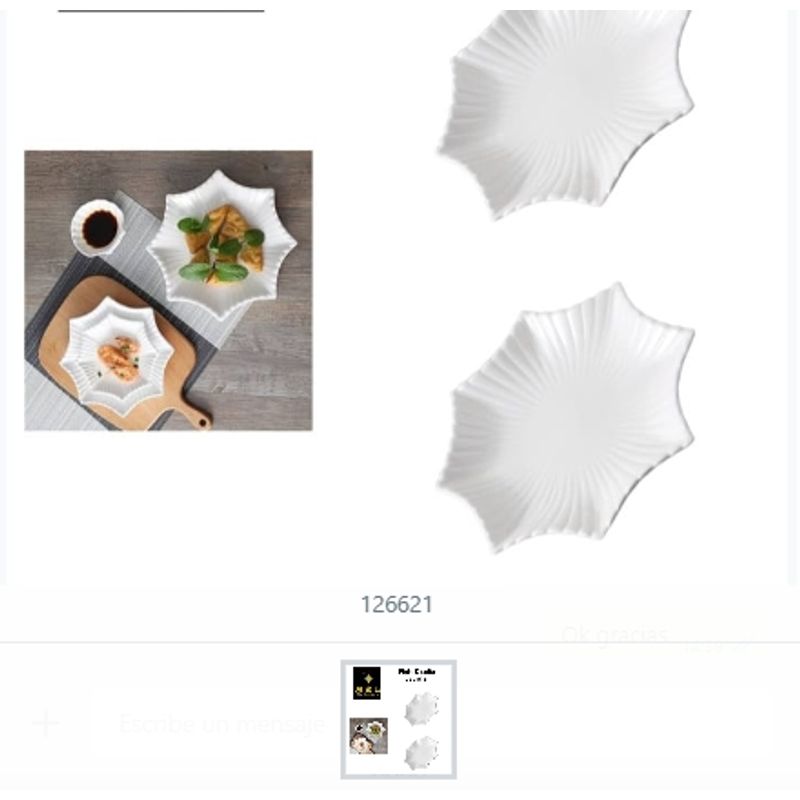 GENERICO - Plato Diseño Estrella Para Alimentos De Tu Hogar.