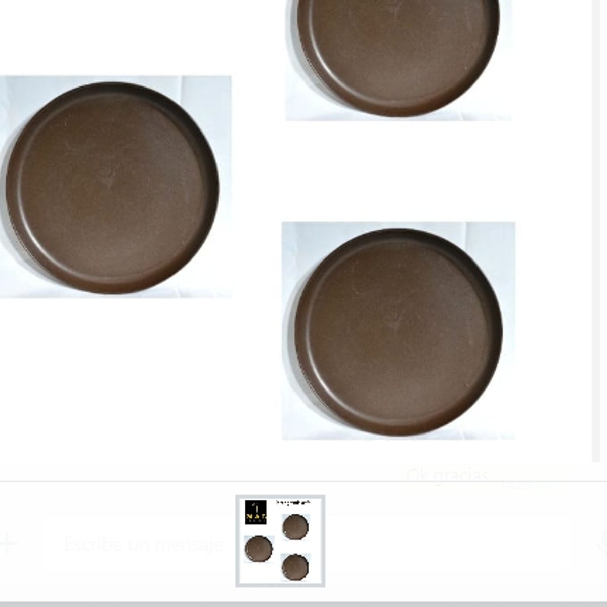 GENERICO - Plato Grande Café Para Alimentos  Hogar