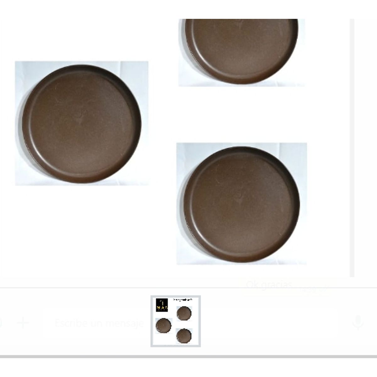 GENERICO - Plato Grande Café Para Alimentos  Hogar