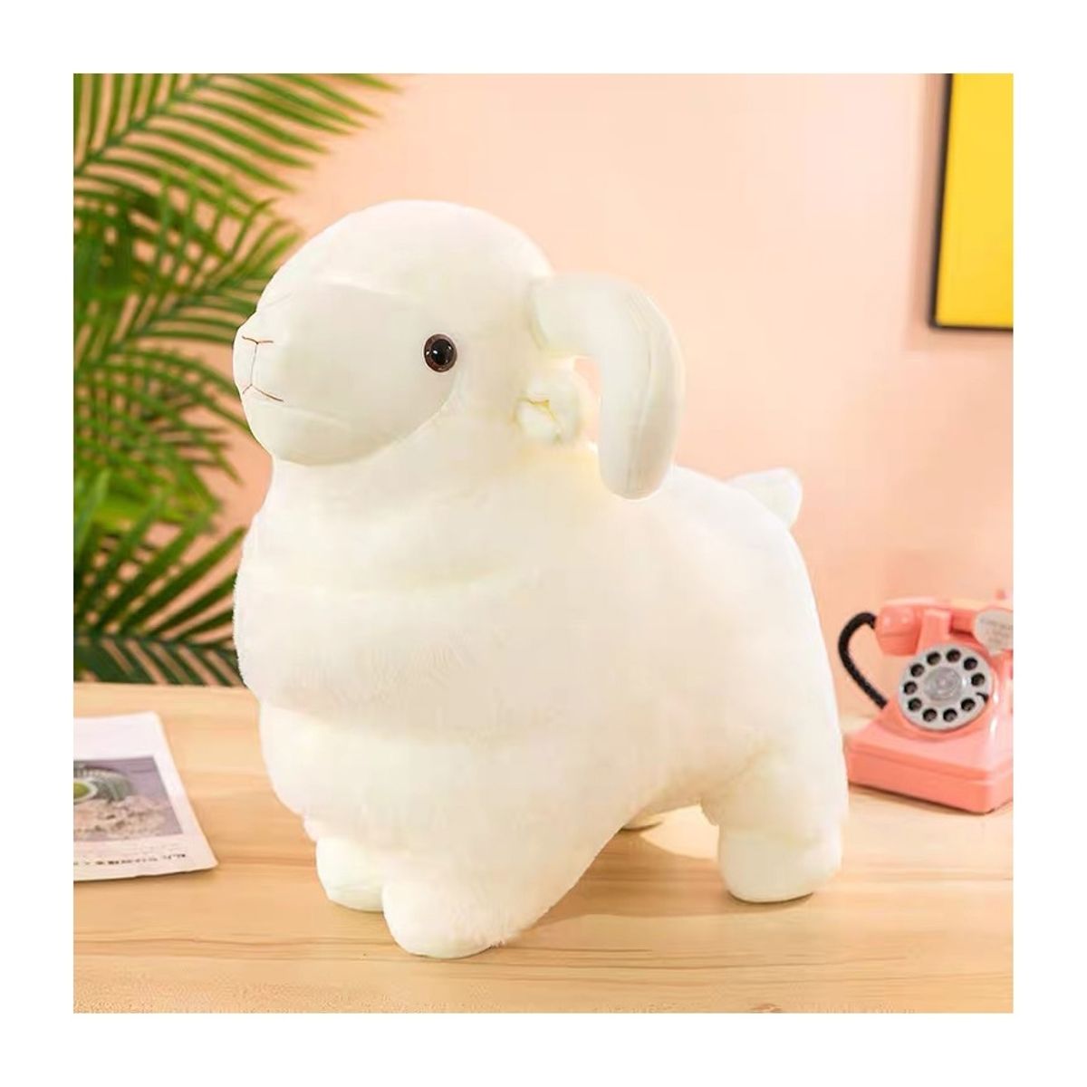 GENERICO - Peluche Oveja Kawaii 43 Cm Blanco