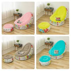 GENERICO - Sillon Inflable Con Reposa Pies