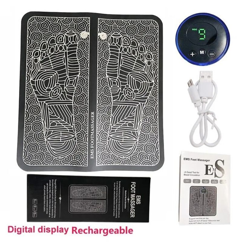 GENERICO - Masajeador Pies Eléctrico Usb Portátil Estimulador Muscular