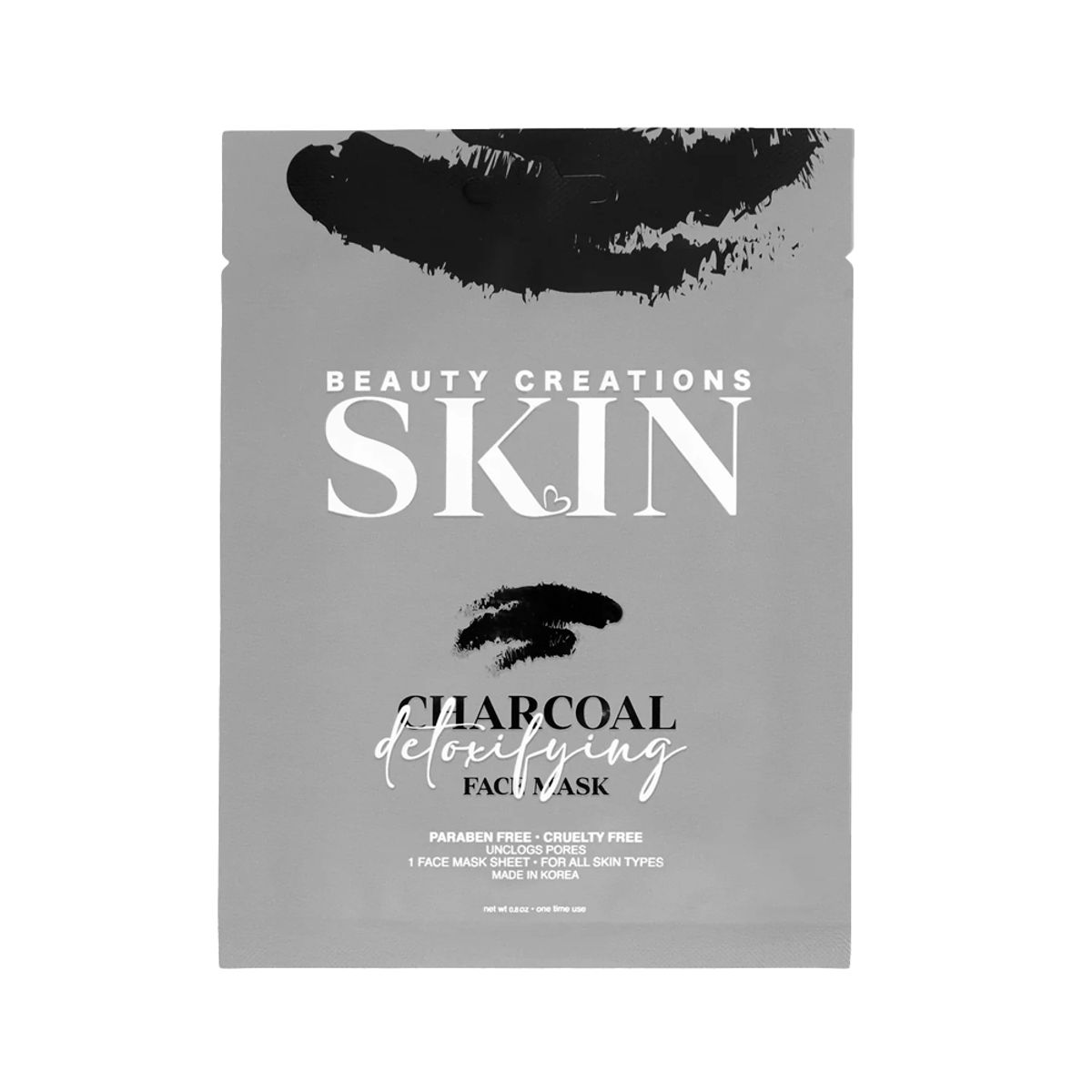 BEAUTY CREATIONS - Mascarilla facial desintoxicante de carbón- Beauty Creations