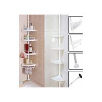 Esquinero De Ducha Multi-uso 4 Repisas Ajustable