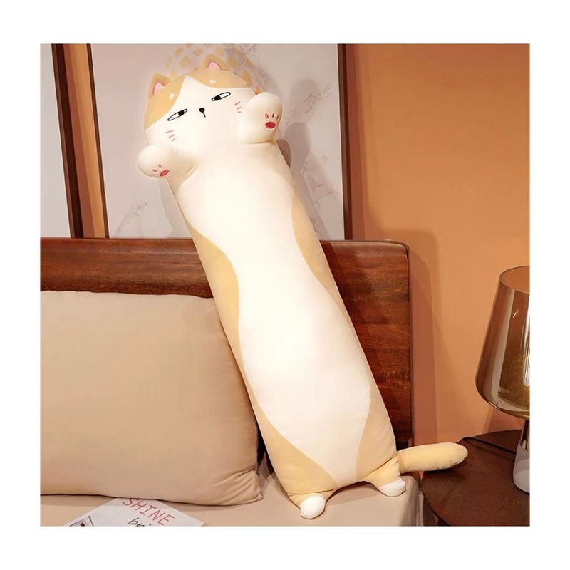 GENERICO - Peluche Almohada Gatito Kawaii- 62 Cms- Adultos Y Niños