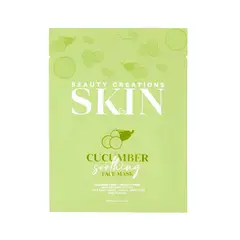 BEAUTY CREATIONS - Mascarilla facial calmante de pepino -
