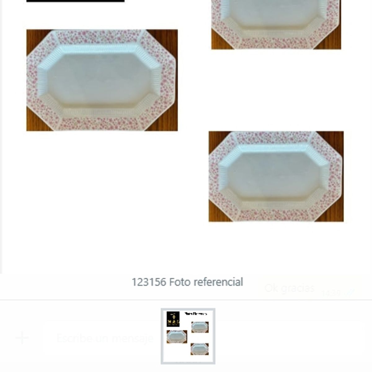 GENERICO - Plato Floreado Ceramica Diseño Adorable