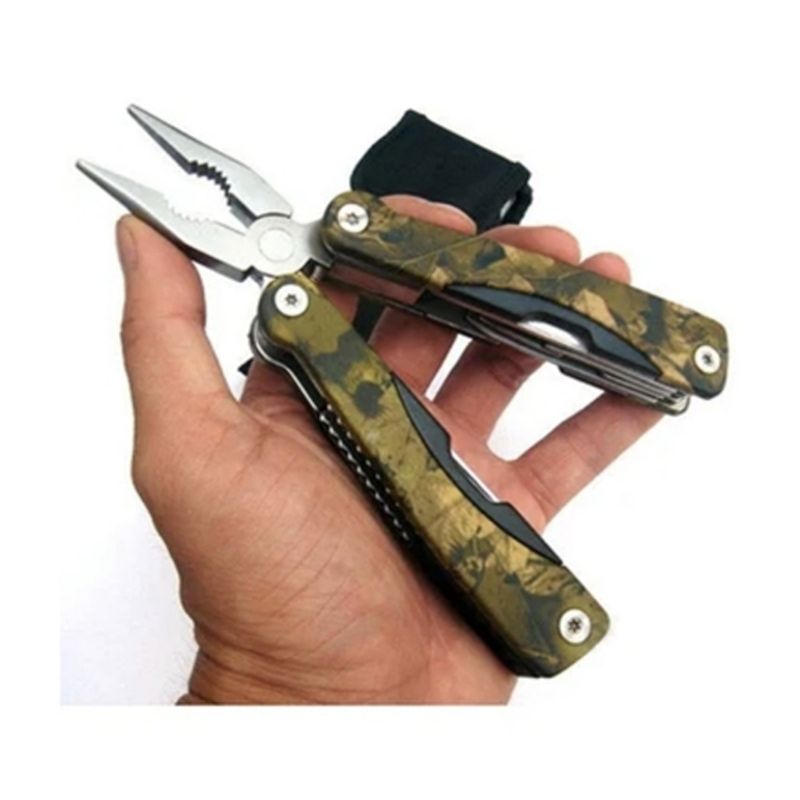 GENERICO - Alicate De Camping Corta plumas herramientas 10 En 1