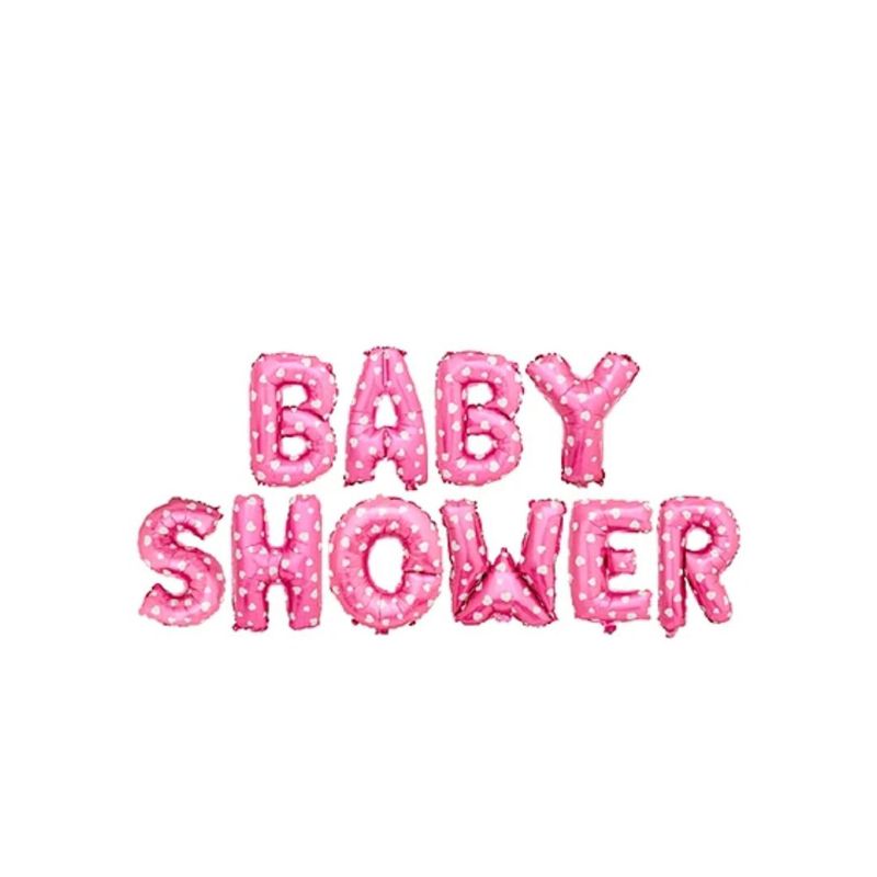 GENERICO - Globo Baby Shower Rosa 16 Pulgadas