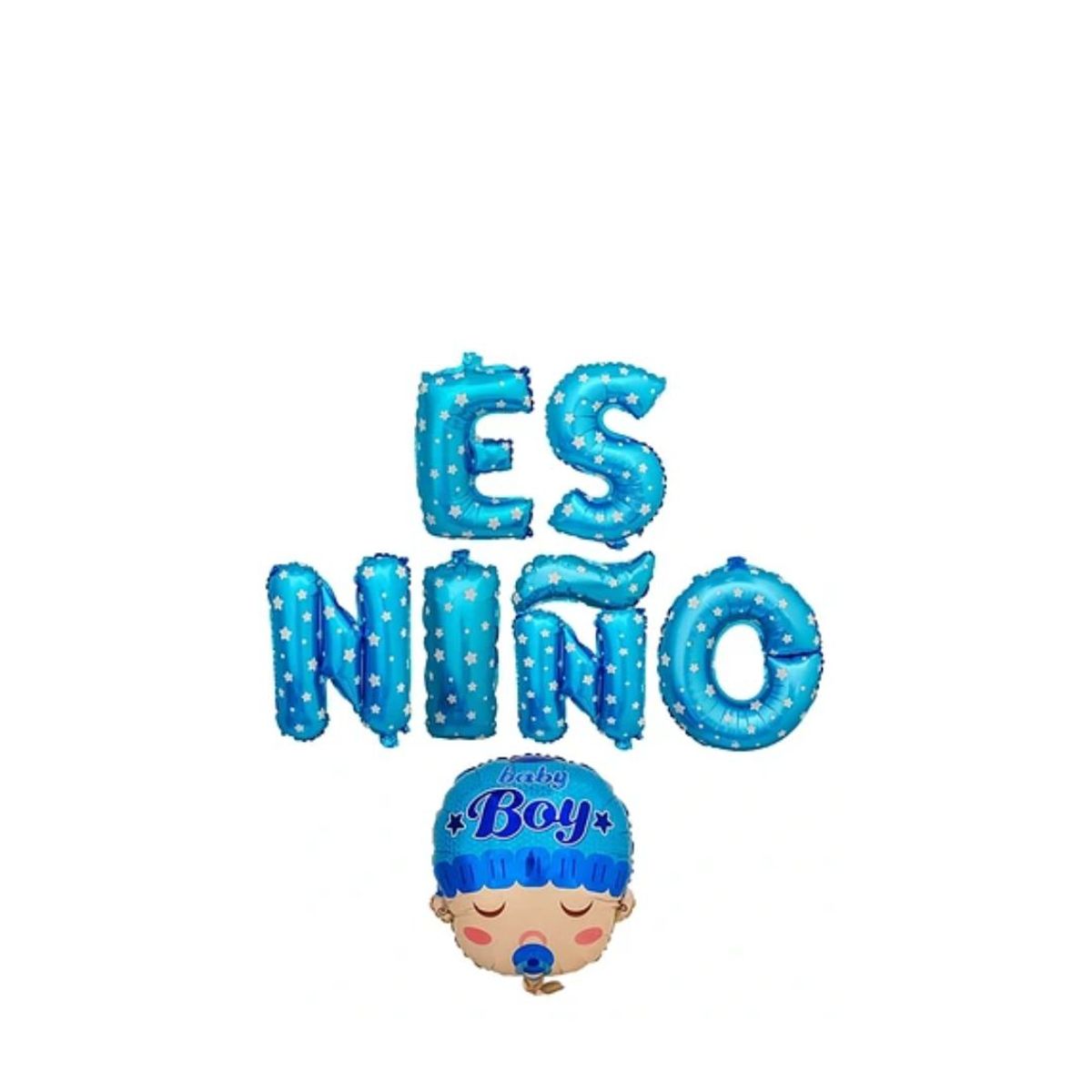 GENERICO - Set De Globos Es Niño/ Cara Baby 16 Pulgadas