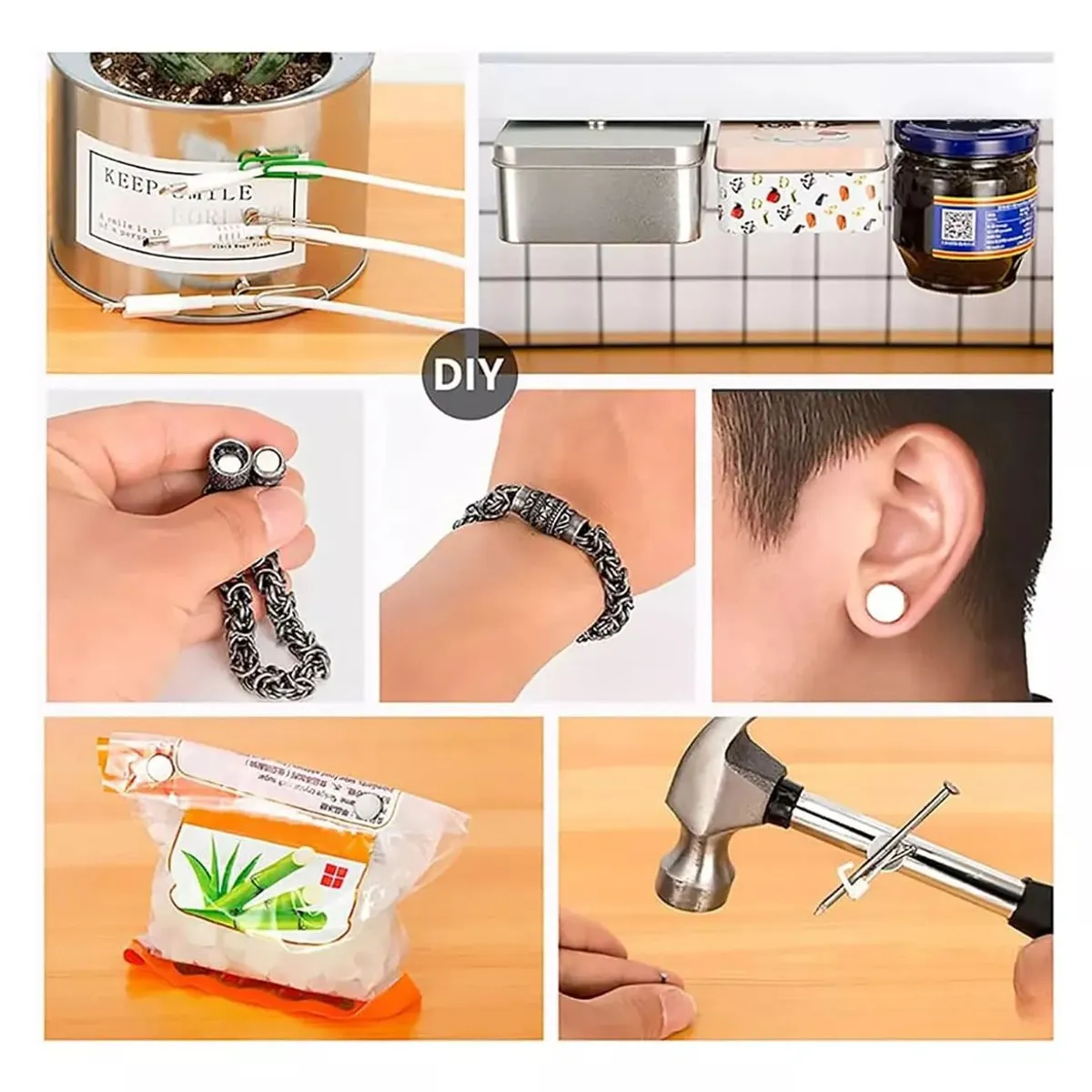 KUANGYE - 20 Imanes De Neodimio Magnéticos Superfuertes De 12 X 4 Mm