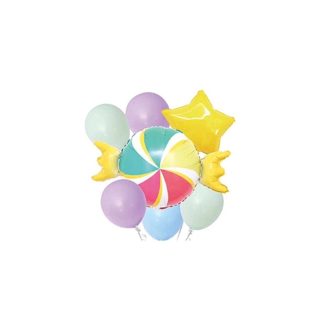 GENERICO - Set De Globos Candy 7pcs